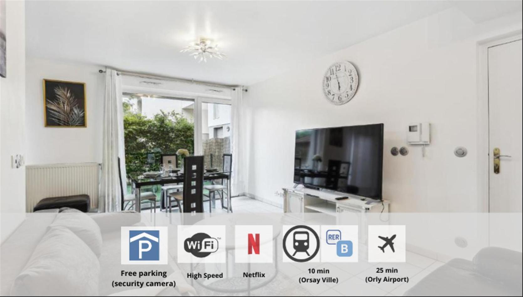 Apart-Chic-Les-Ulis With Balcon, Terrasse And Parking Les Ulis Exterior foto